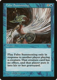 False Summoning - Portal Second Age (P02) #40 - Common Magic: The Gathering Trading Card