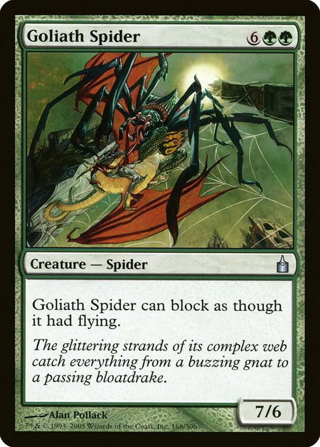 Goliath Spider - Ravnica: City of Guilds Magic: The Gathering trading card