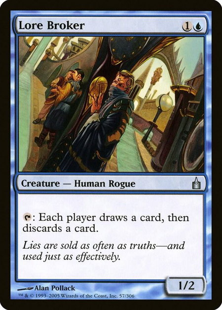 Lore Broker - Ravnica: City of Guilds Magic: The Gathering trading card