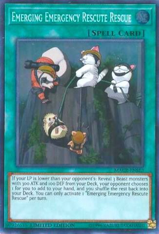 Emerging Emergency Rescute Rescue - Maximum Crisis YuGiOh trading card