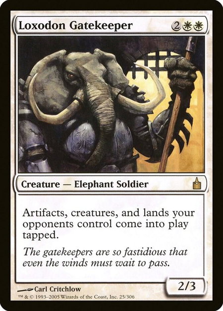 Loxodon Gatekeeper - Ravnica: City of Guilds Magic: The Gathering trading card