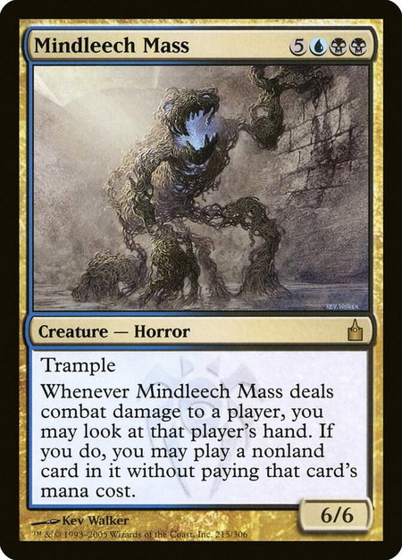 Mindleech Mass - Ravnica: City of Guilds Magic: The Gathering trading card