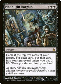 Moonlight Bargain - Ravnica: City of Guilds (RAV) #95 - Rare Magic: The Gathering Trading Card