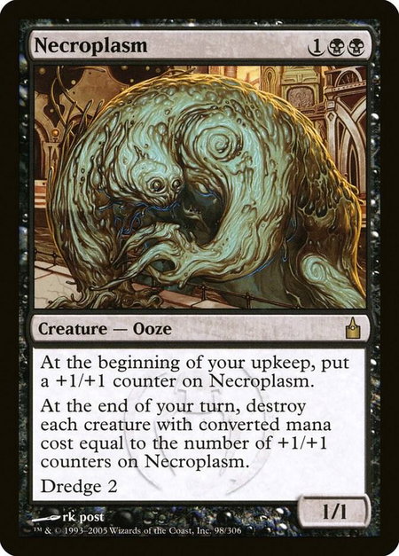 Necroplasm - Ravnica: City of Guilds Magic: The Gathering trading card