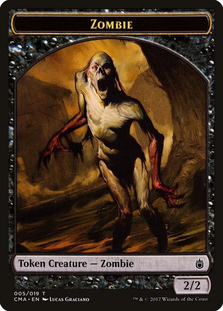 Zombie Token (005) - Commander Anthology Magic: The Gathering trading card