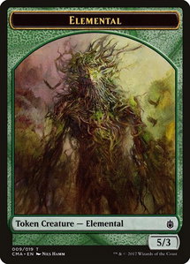 Elemental Token (009) - Commander Anthology (CMA) #9 - Token Magic: The Gathering Trading Card