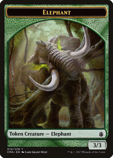 Elephant Token (010) - Commander Anthology Magic: The Gathering trading card