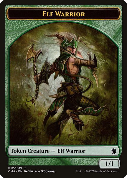Elf Warrior Token (012) - Commander Anthology Magic: The Gathering trading card