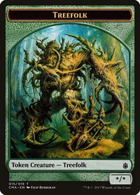 Treefolk Token (015) - Commander Anthology (CMA) #15 - Token Magic: The Gathering Trading Card