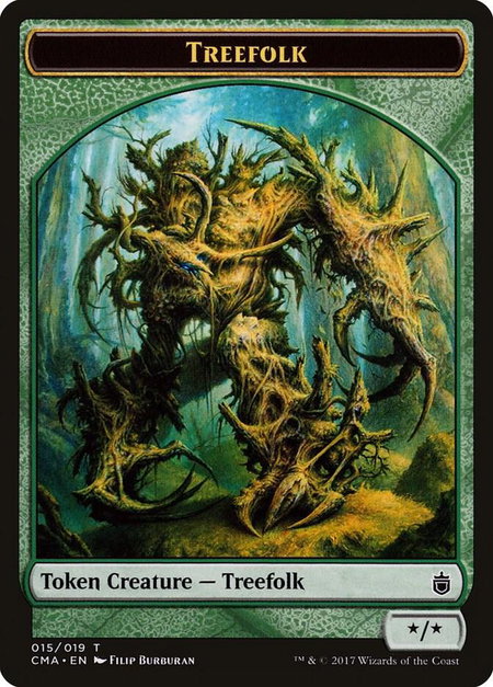 Treefolk Token (015) - Commander Anthology Magic: The Gathering trading card