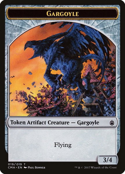 Gargoyle Token (019) trading card from Commander Anthology Gargoyle Token (019) - Commander Anthology Magic: The Gathering trading card