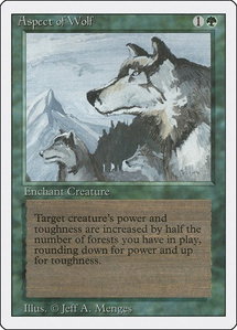 Aspect of Wolf - Revised Edition (3ED) #null - Rare Magic: The Gathering Trading Card