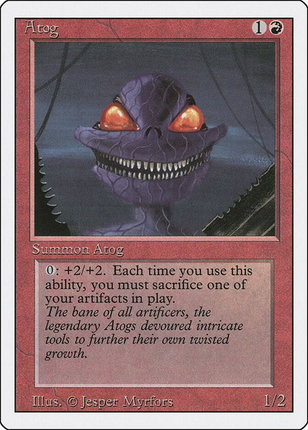 Atog - Revised Edition Magic: The Gathering trading card