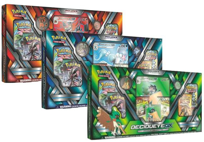 Premium Collection [Set of 3] Decidueye GX, Primarina GX, & Incineroar GX - SM - Guardians Rising Pokémon trading card
