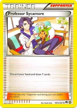 Professor Sycamore - 107a/122 (Non-Holo) trading card from Alternate Art Promos Professor Sycamore - 107a/122 (Non-Holo) - Alternate Art Promos Pokémon trading card