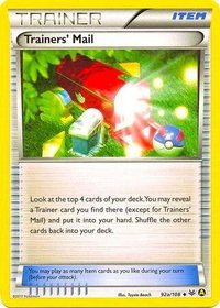 Trainers' Mail - 92a/108 (Non-Holo) - Alternate Art Promos (PR) #092a/108 - Rare Pokémon Trading Card