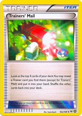 Trainers' Mail - 92a/108 (Holo) trading card from Alternate Art Promos Trainers' Mail - 92a/108 (Holo) - Alternate Art Promos Pokémon trading card