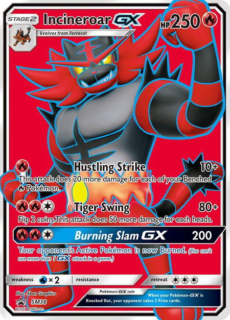 Incineroar GX - SM38 - SM Promos Pokémon trading card
