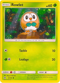 Rowlet - 9/149 (Cosmos Holo) - Miscellaneous Cards & Products (MCAP) #009/149 - Promo Pokémon Trading Card