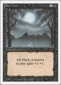 Bad Moon - Revised Edition (3ED) #94 - Rare Magic: The Gathering Trading Card