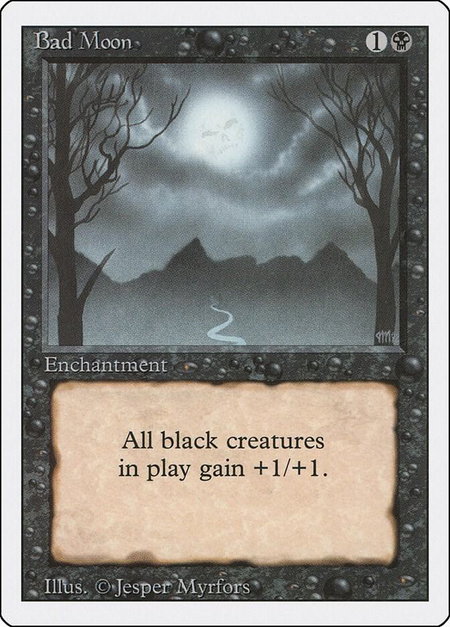 Bad Moon - Revised Edition Magic: The Gathering trading card