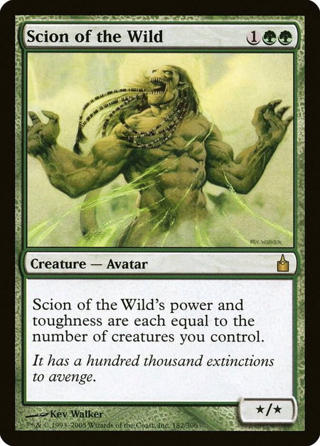 Scion of the Wild - Ravnica: City of Guilds Magic: The Gathering trading card