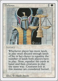 Balance - Revised Edition (3ED) #3 - Rare Magic: The Gathering Trading Card