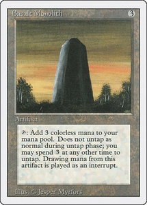 Basalt Monolith - Revised Edition (3ED) #null - Uncommon Magic: The Gathering Trading Card