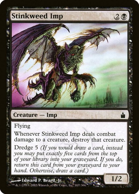 Stinkweed Imp - Ravnica: City of Guilds Magic: The Gathering trading card