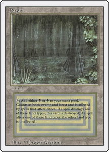Bayou - Revised Edition (3ED) #null - Rare Magic: The Gathering Trading Card