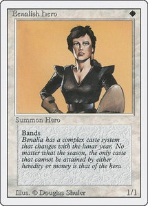 Benalish Hero - Revised Edition (3ED) #4 - Common Magic: The Gathering Trading Card