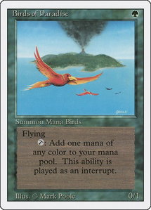 Birds of Paradise - Revised Edition (3ED) #null - Rare Magic: The Gathering Trading Card