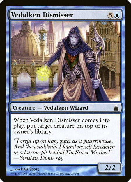 Vedalken Dismisser - Ravnica: City of Guilds Magic: The Gathering trading card
