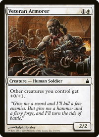 Veteran Armorer - Ravnica: City of Guilds (RAV) #34 - Common Magic: The Gathering Trading Card