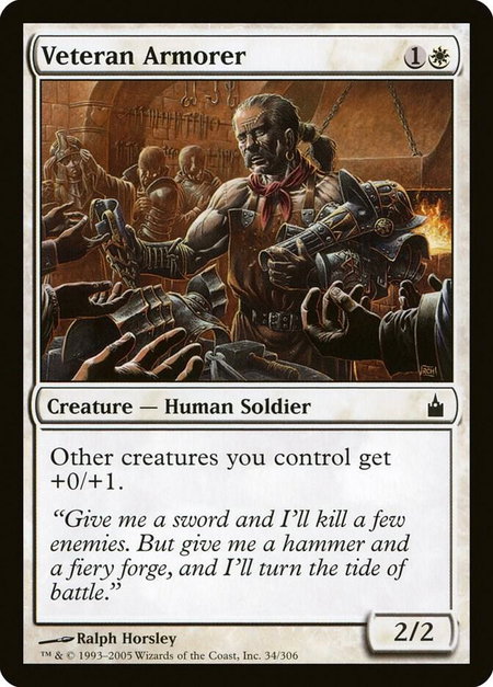 Veteran Armorer - Ravnica: City of Guilds Magic: The Gathering trading card