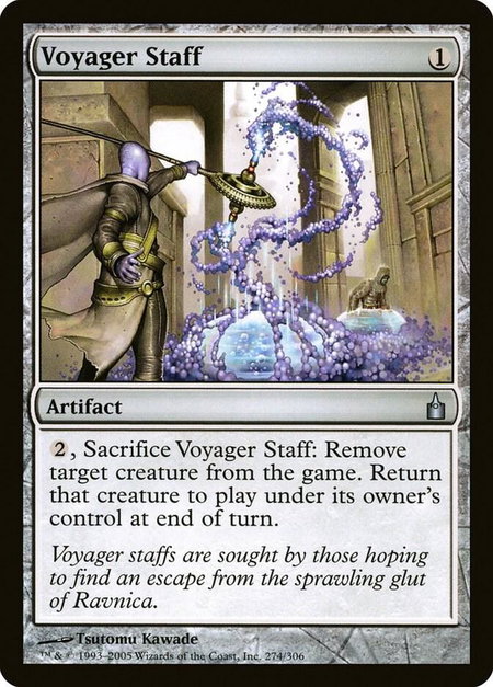 Voyager Staff - Ravnica: City of Guilds Magic: The Gathering trading card