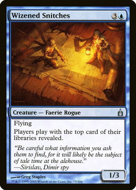 Wizened Snitches - Ravnica: City of Guilds Magic: The Gathering trading card