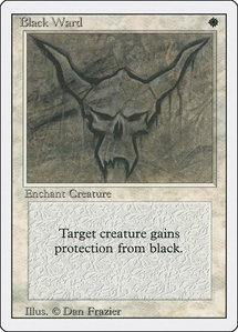Black Ward - Revised Edition (3ED) #5 - Uncommon Magic: The Gathering Trading Card