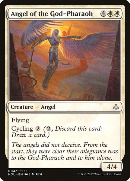 Angel of the God-Pharaoh - Hour of Devastation Magic: The Gathering trading card