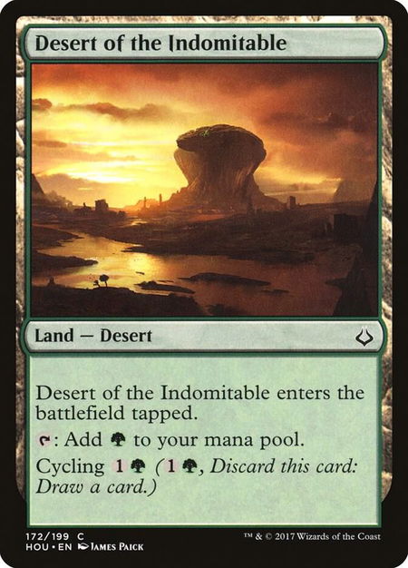 Desert of the Indomitable - Hour of Devastation Magic: The Gathering trading card
