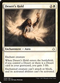 Desert's Hold - Hour of Devastation (HOU) #8 - Uncommon Magic: The Gathering Trading Card
