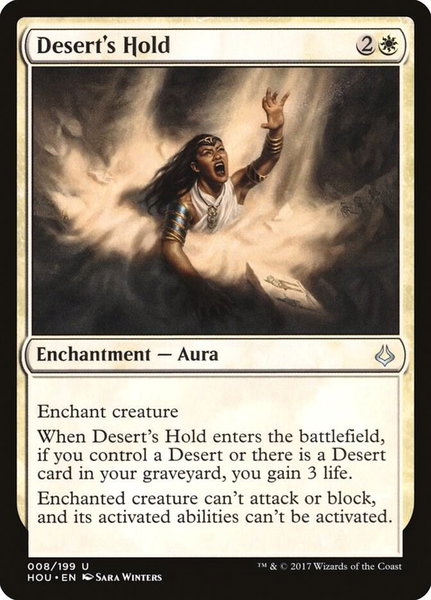 Desert's Hold trading card from Hour of Devastation Desert's Hold - Hour of Devastation Magic: The Gathering trading card