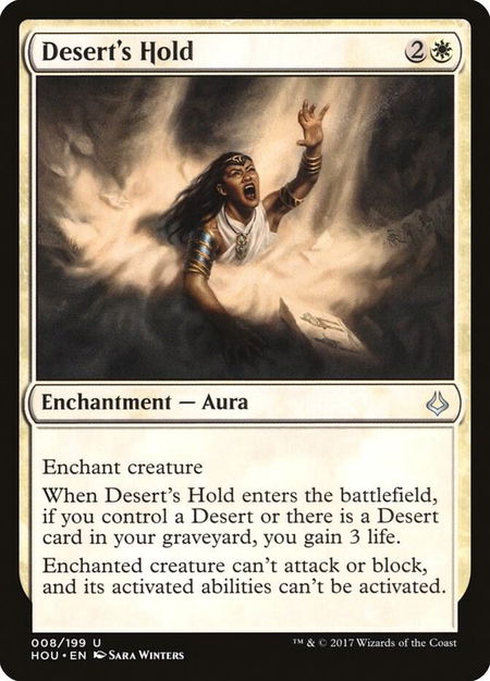 Desert's Hold - Hour of Devastation Magic: The Gathering trading card