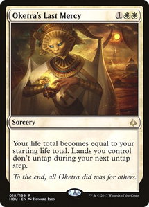 Oketra's Last Mercy - Hour of Devastation (HOU) #18 - Rare Magic: The Gathering Trading Card