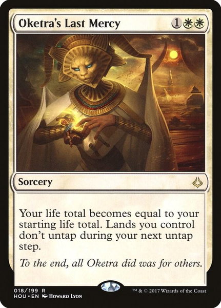 Oketra's Last Mercy - Hour of Devastation Magic: The Gathering trading card