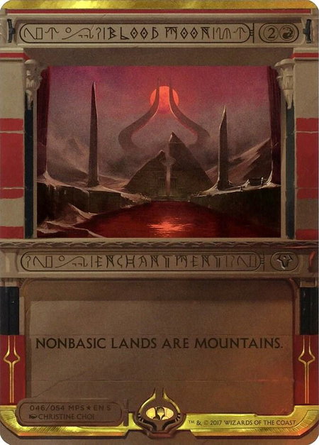 Blood Moon - Masterpiece Series: Amonkhet Invocations Magic: The Gathering trading card