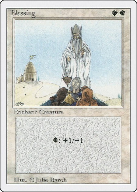 Blessing - Revised Edition Magic: The Gathering trading card