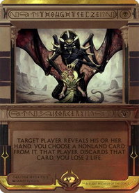 Thoughtseize - Masterpiece Series: Amonkhet Invocations (MPS2) #45 - Mythic Magic: The Gathering Trading Card