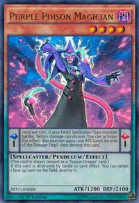 Purple Poison Magician - Pendulum Evolution (PEVO) #PEVO-EN006 - Ultra Rare YuGiOh Trading Card