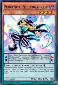 Performapal Skullcrobat Joker - Pendulum Evolution (PEVO) #PEVO-EN022 - Super Rare YuGiOh Trading Card